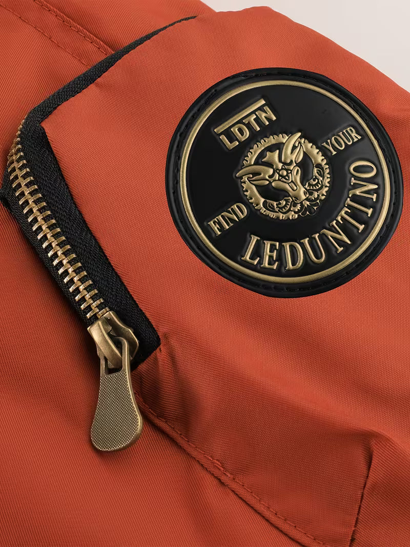 Milano Italia Corduroy Panel Puffer Jacket – Thick Winter Warm Coat with Hood