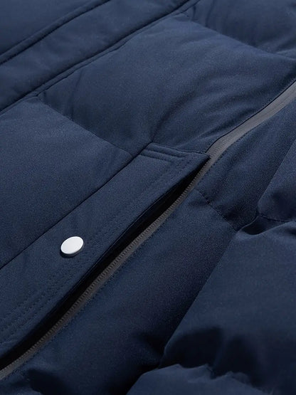 Premium Thermal Hooded Puffer Jacket – Waterproof, Windproof, Winter Insulated Parka Coat