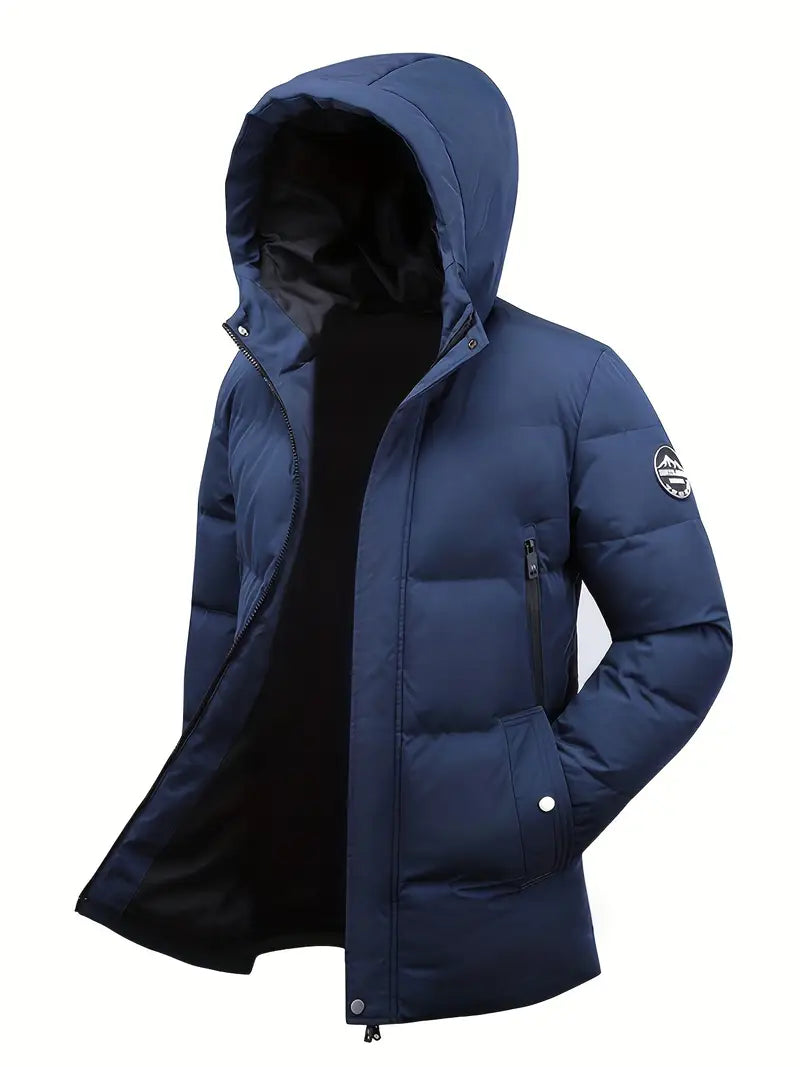 Premium Thermal Hooded Puffer Jacket – Waterproof, Windproof, Winter Insulated Parka Coat