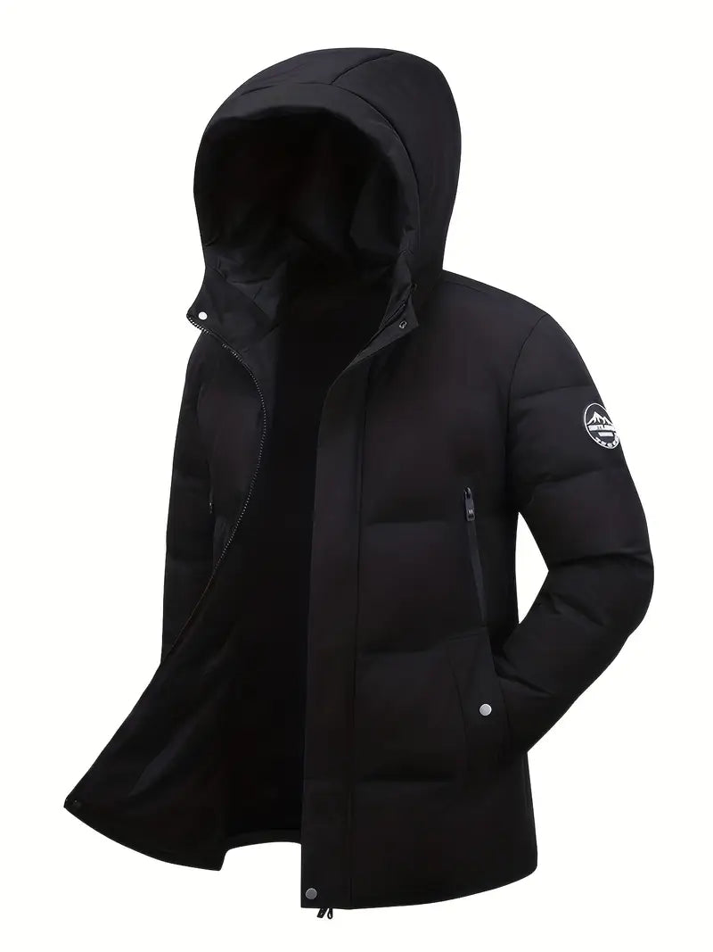 Premium Thermal Hooded Puffer Jacket – Waterproof, Windproof, Winter Insulated Parka Coat