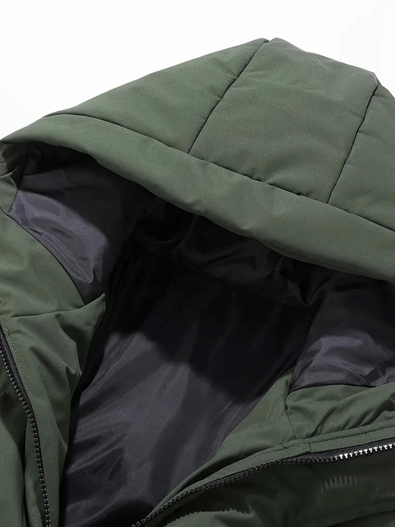 Premium Thermal Hooded Puffer Jacket – Waterproof, Windproof, Winter Insulated Parka Coat