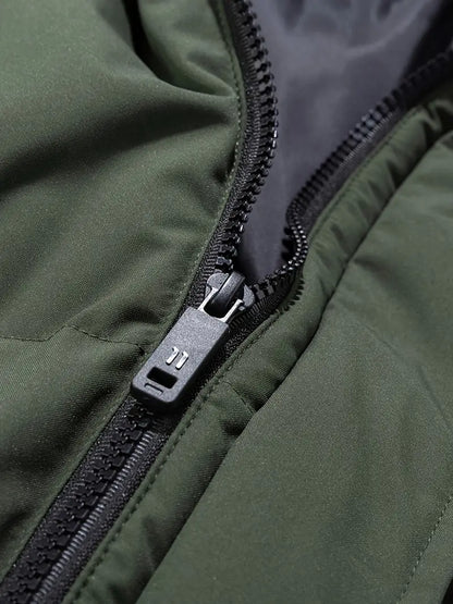 Premium Thermal Hooded Puffer Jacket – Waterproof, Windproof, Winter Insulated Parka Coat