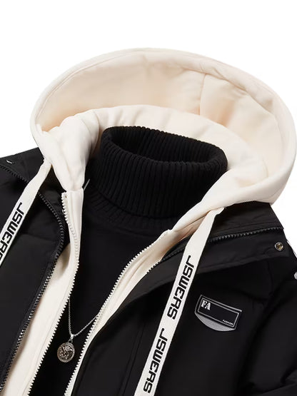 Checkered Knit Sweater – Black & White Chessboard Pattern Winter Pullover