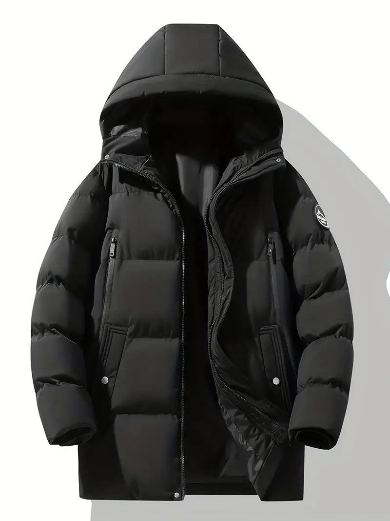 Premium Thermal Hooded Puffer Jacket – Waterproof, Windproof, Winter Insulated Parka Coat