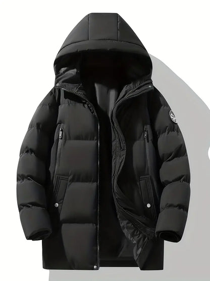Premium Thermal Hooded Puffer Jacket – Waterproof, Windproof, Winter Insulated Parka Coat