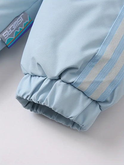 hermal Hooded Winter Puffer Jacket – Thick Warm Insulated Coat with Full Zip & Windproof Protection (Navy)