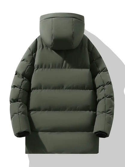 Premium Thermal Hooded Puffer Jacket – Waterproof, Windproof, Winter Insulated Parka Coat
