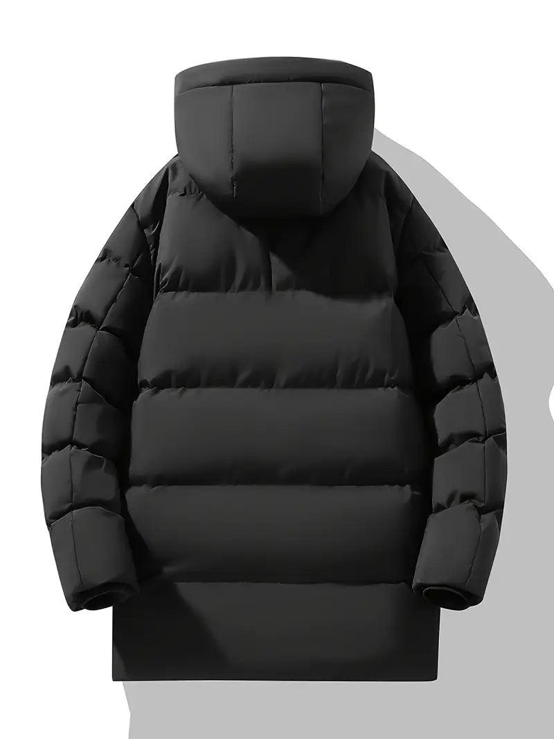Premium Thermal Hooded Puffer Jacket – Waterproof, Windproof, Winter Insulated Parka Coat