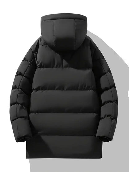 Premium Thermal Hooded Puffer Jacket – Waterproof, Windproof, Winter Insulated Parka Coat