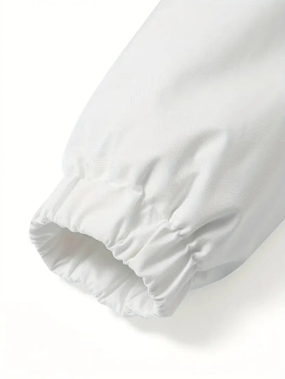 Black Fleece-Lined Winter Jacket – Waterproof Windproof Thermal Hooded Outdoor Coat