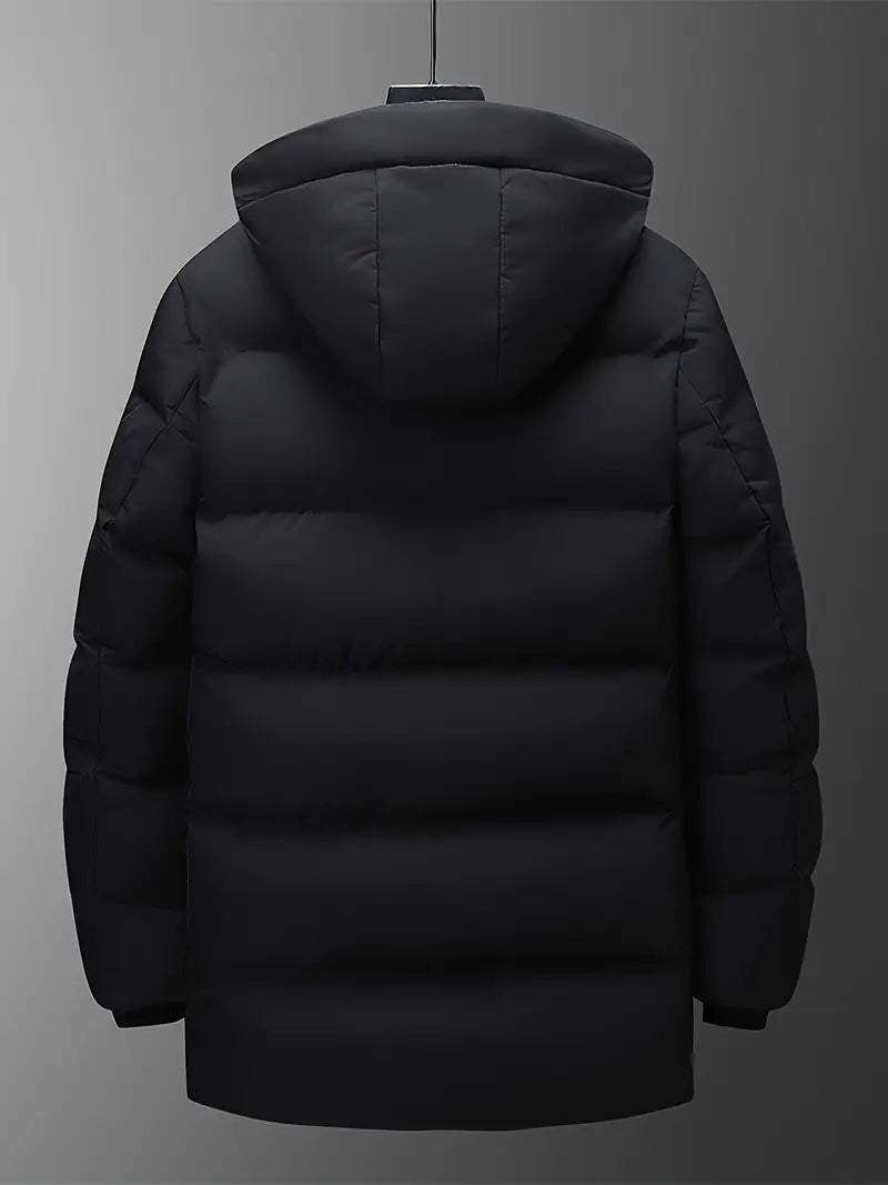 Premium Thermal Hooded Puffer Jacket – Waterproof, Windproof, Winter Insulated Parka Coat