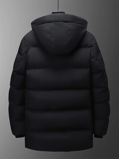 Premium Thermal Hooded Puffer Jacket – Waterproof, Windproof, Winter Insulated Parka Coat