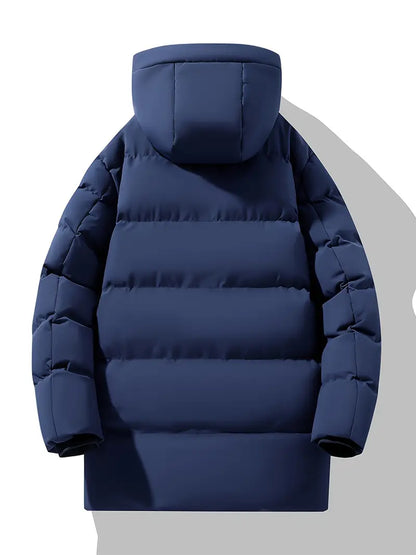 Premium Thermal Hooded Puffer Jacket – Waterproof, Windproof, Winter Insulated Parka Coat