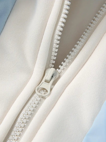 hermal Hooded Winter Puffer Jacket – Thick Warm Insulated Coat with Full Zip & Windproof Protection (Navy)